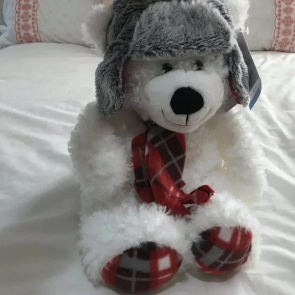 Plush Winter Teddy Bear NWT - Picture 2 of 10